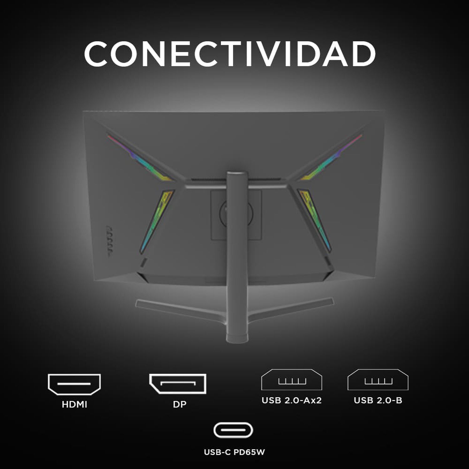 Monitor Gamer Curvo Caixun 32" Qhd Va 1500r 165hz Hdmi Dp Usb 1ms C32c3q image number 3.0