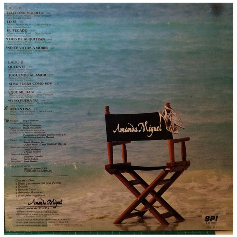 Amanda Miguel - En El Mar | Vinilo Usado image number 1.0