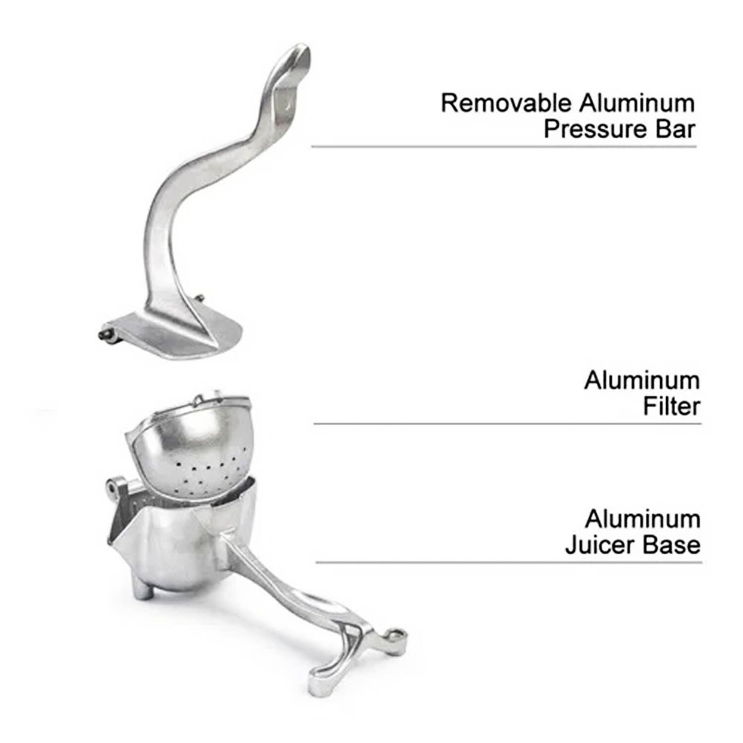 Exprimidor Manual Metalico Para Frutas Multiuso image number 4.0