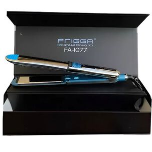 Plancha De Cabello Plateada Y Azul