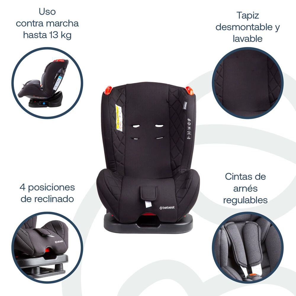 Silla De Auto Aries Dark Grey image number 2.0