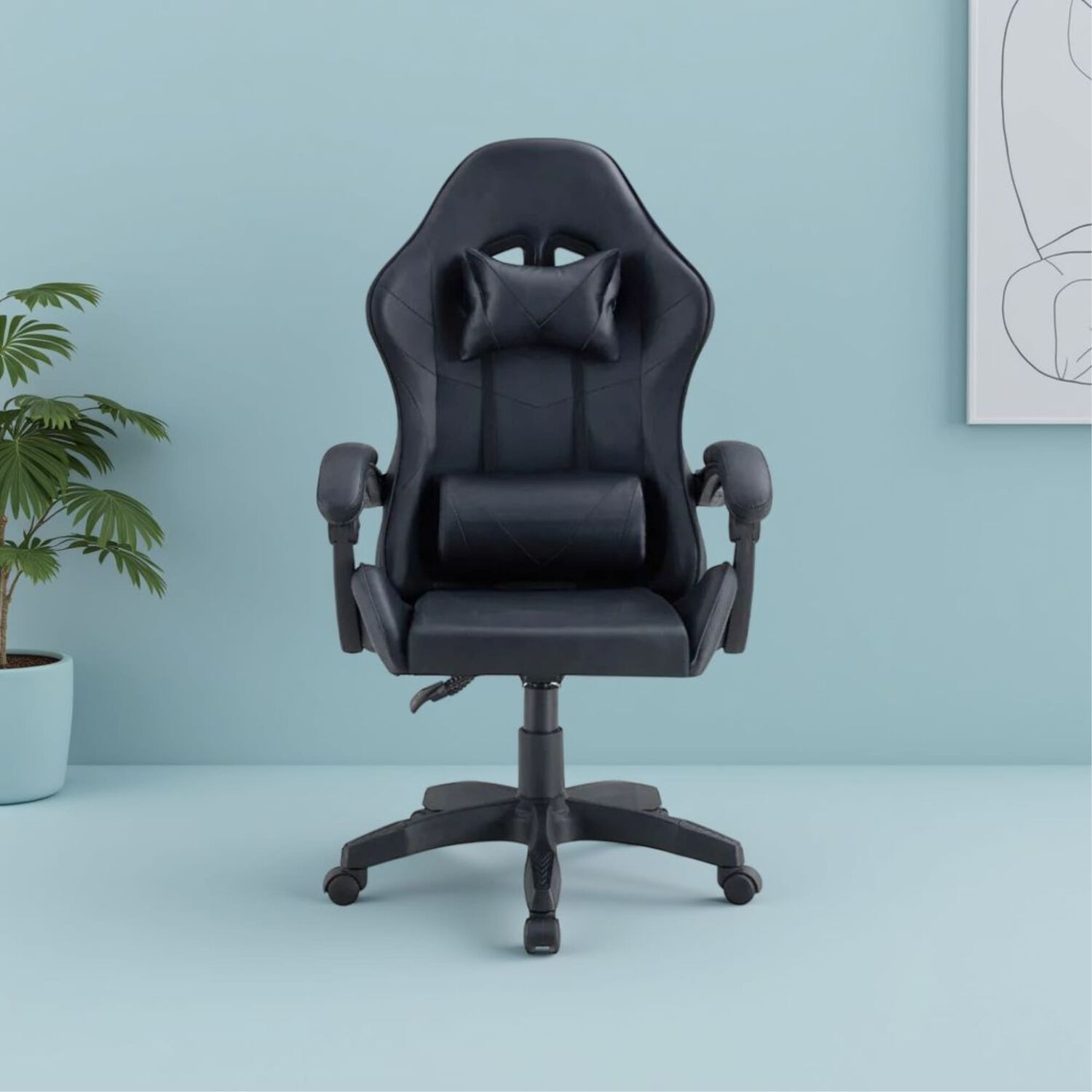Silla Gamer Tokio Negra - Ergon&oacute;mica Con Cojines Y Reclinable Para Un Confort &Oacute;ptimo image number 7.0