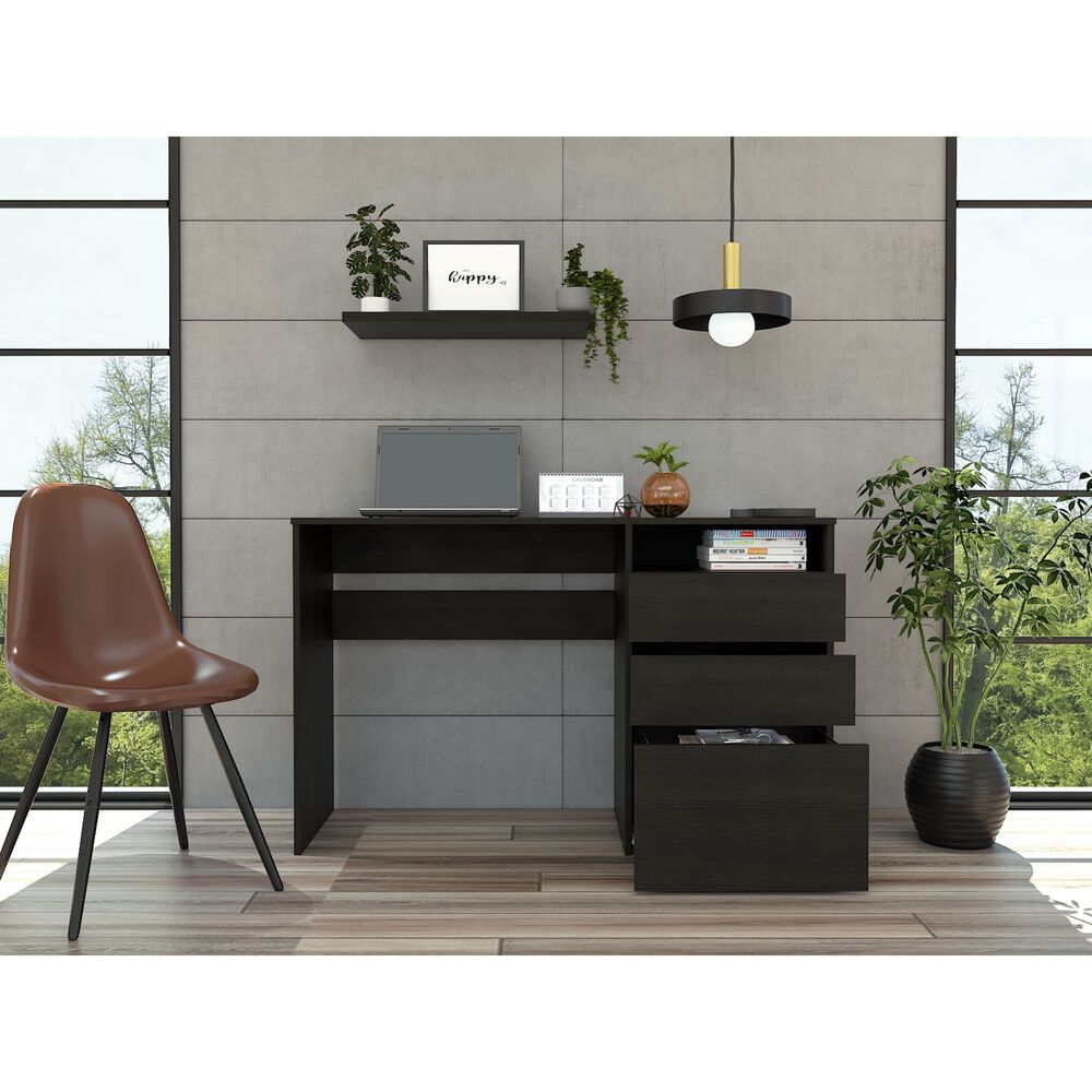 Escritorio 3 Cajones Fm-049n - Negro image number 7.0