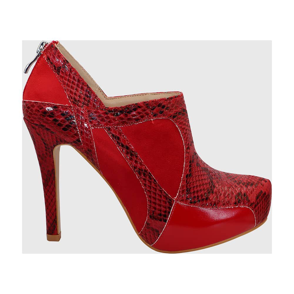 Botin Taco Aguja Rojo image number 3.0