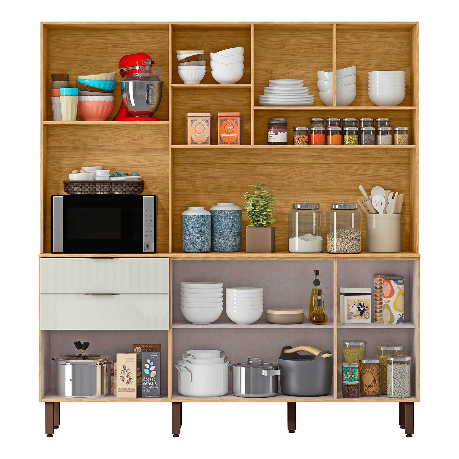 Kit Mueble De Cocina Magnolia Marrocos/ Off White 195x38x177,9 image number 4.0