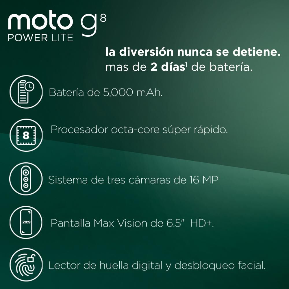 Smartphone Moto G8 Power Lite Azul / 64 Gb  / Claro image number 2.0
