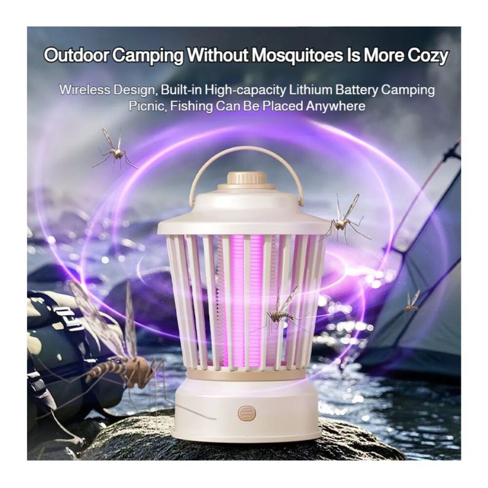 L&aacute;mpara El&eacute;ctrica Anti Mosquitos Uv Blanca image number 2.0