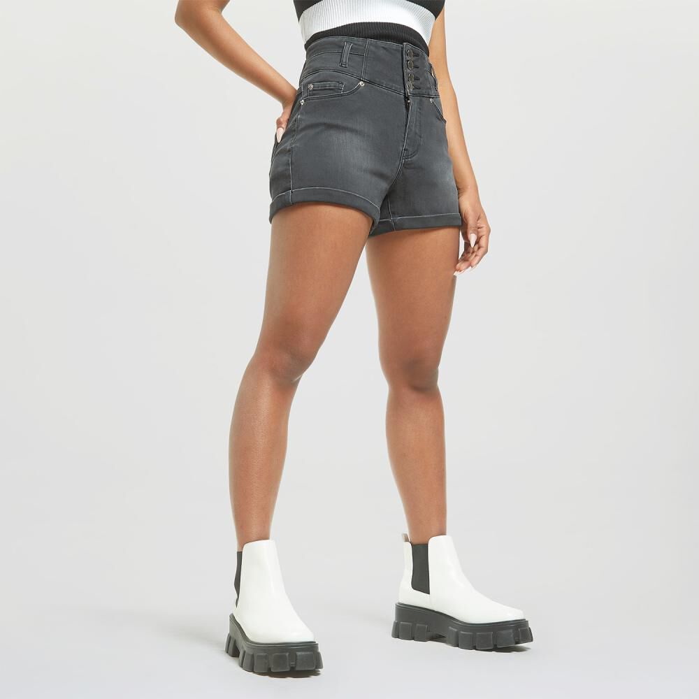 Short Pretina Ancha Tiro Alto Regular Mujer Rolly Go image number 2.0