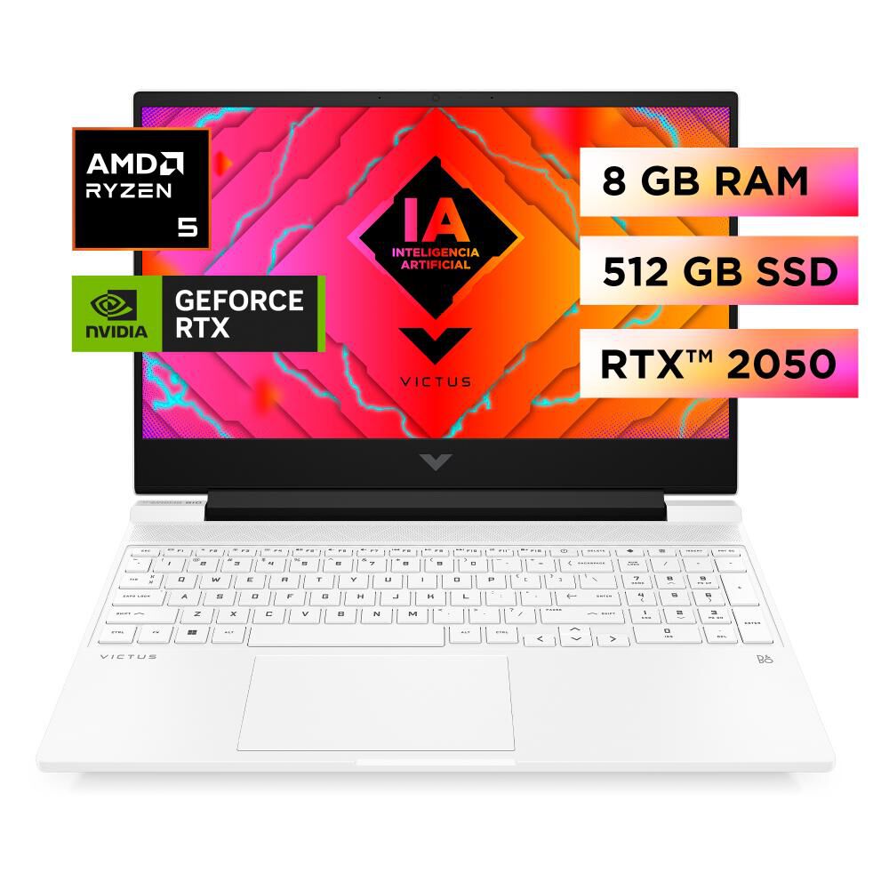 Notebook Gamer 15,6" HP Victus 15-FB2028LA / AMD Ryzen 5 / 8 GB RAM / Nvidia Geforce RTX 2050 / 512 GB SSD image number 0.0