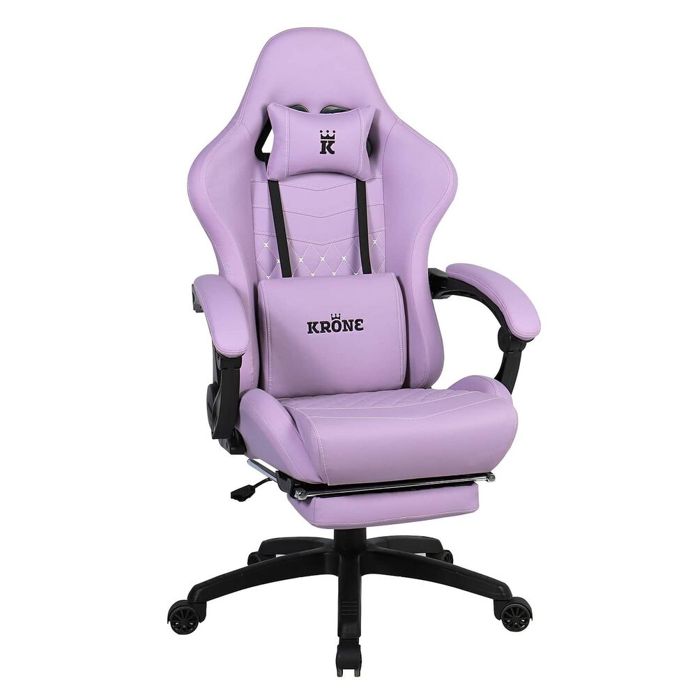 Silla Gamer Oficina Krone Xl Reclinable + Masaje + Apoyapi&eacute;s image number 0.0