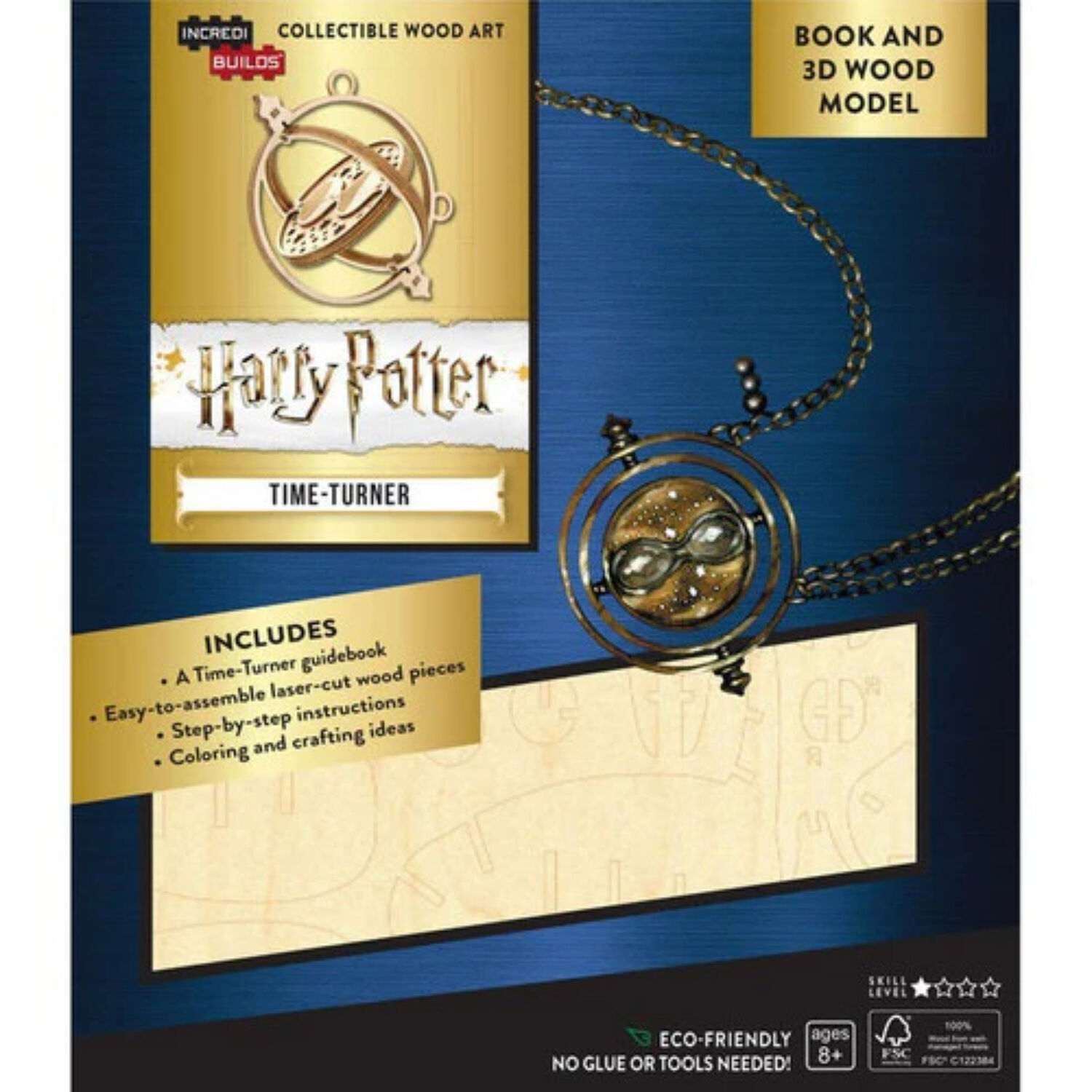 Harry Potter Time-turner Libro Y Modelo Armable En Madera image number 0.0