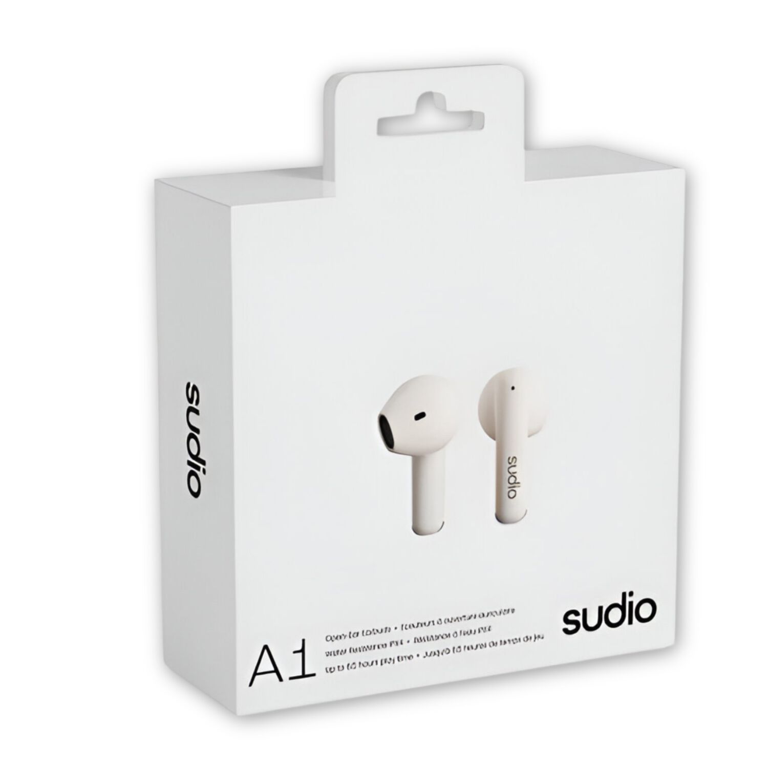 Aud&iacute;fonos Sudio Premium Line Earphones A1 Tws Midnight White image number 0.0