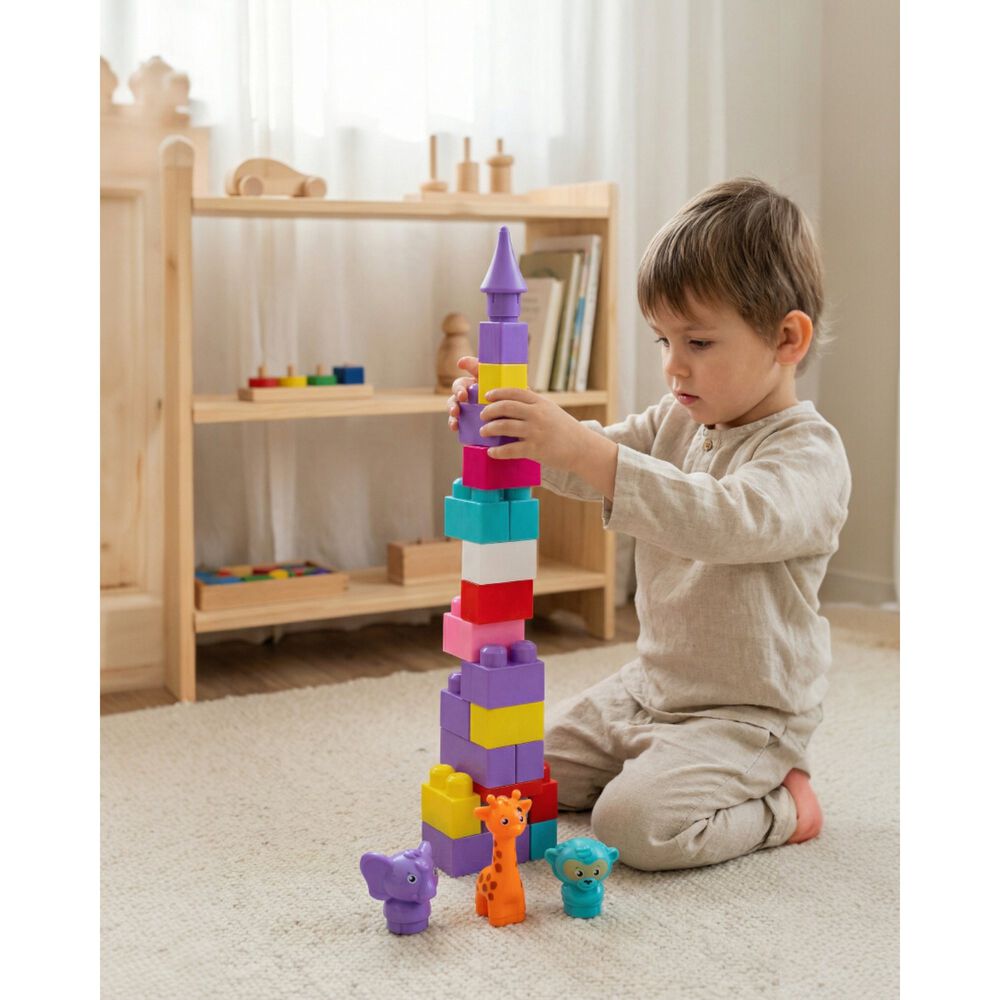 Bloques Armables Cubo Grandes Con Animales Para Ni&ntilde;os image number 2.0