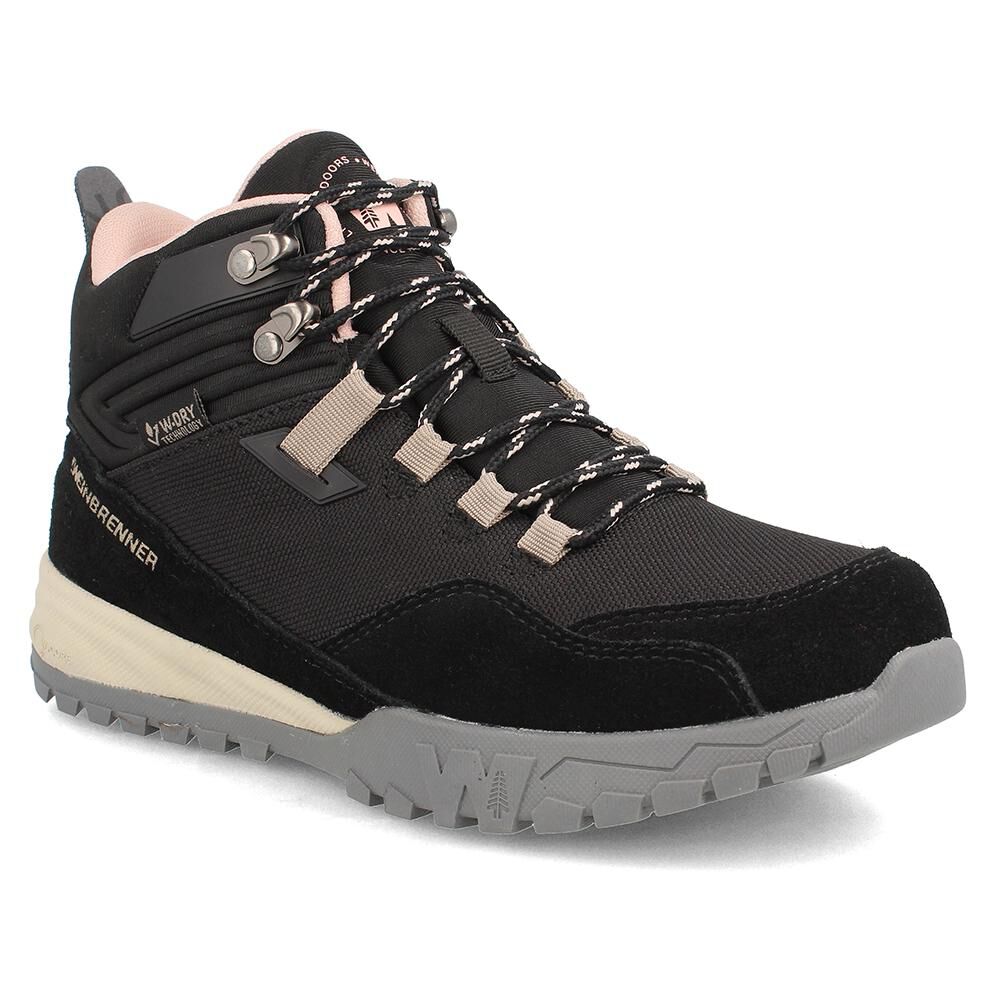Zapatilla Outdoor Mujer Weinbrenner Beagle Whisler Mid Negro W Dry