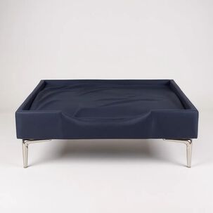 Cama De Mascotas - Talla S (55x40 Cm) / Pata Cromada 15 Cm (negro)