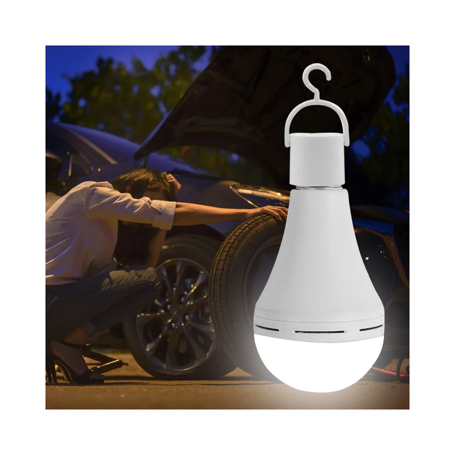Ampolleta Led Recargable 11w Con Chip Led Samsung Super Nova image number 8.0