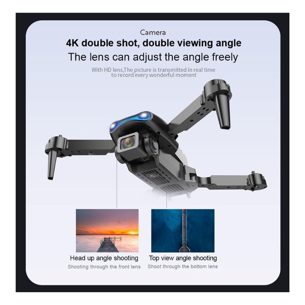 Dron Con C&aacute;mara Para Principiantes Y Adultos Negro image number 3.0