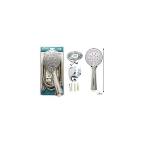 Juego De Ducha Mango Cromada Salida Regulable Flexible 15m
