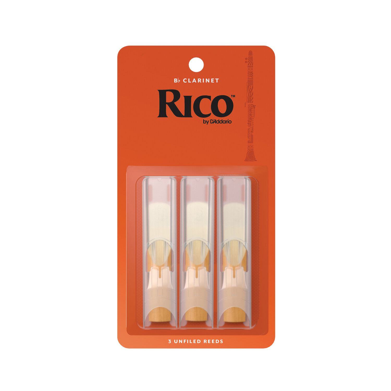 Ca&ntilde;as Clarinete Bb 3.0 Pack 3 Rico Rca0330 Daddario image number 0.0