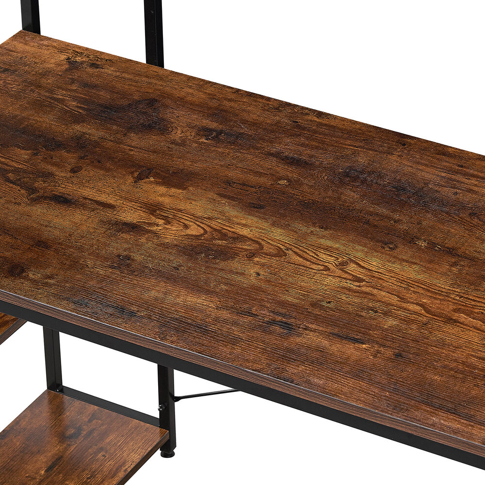 Escritorio Estilo Industrial Relan Estantería Lateral Desk 4 Versiones image number 4.0