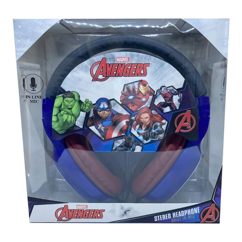 Audifonos Alambricos Overear Capitan America Infantil Avengers Teen image number 2.0