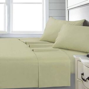 Sabana Andes 144 Hilos Lisa Verde 1.5 Plaza