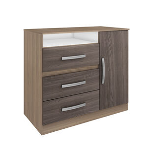 Cómoda Casa Ideal / 3 Cajones / 1 Puertas