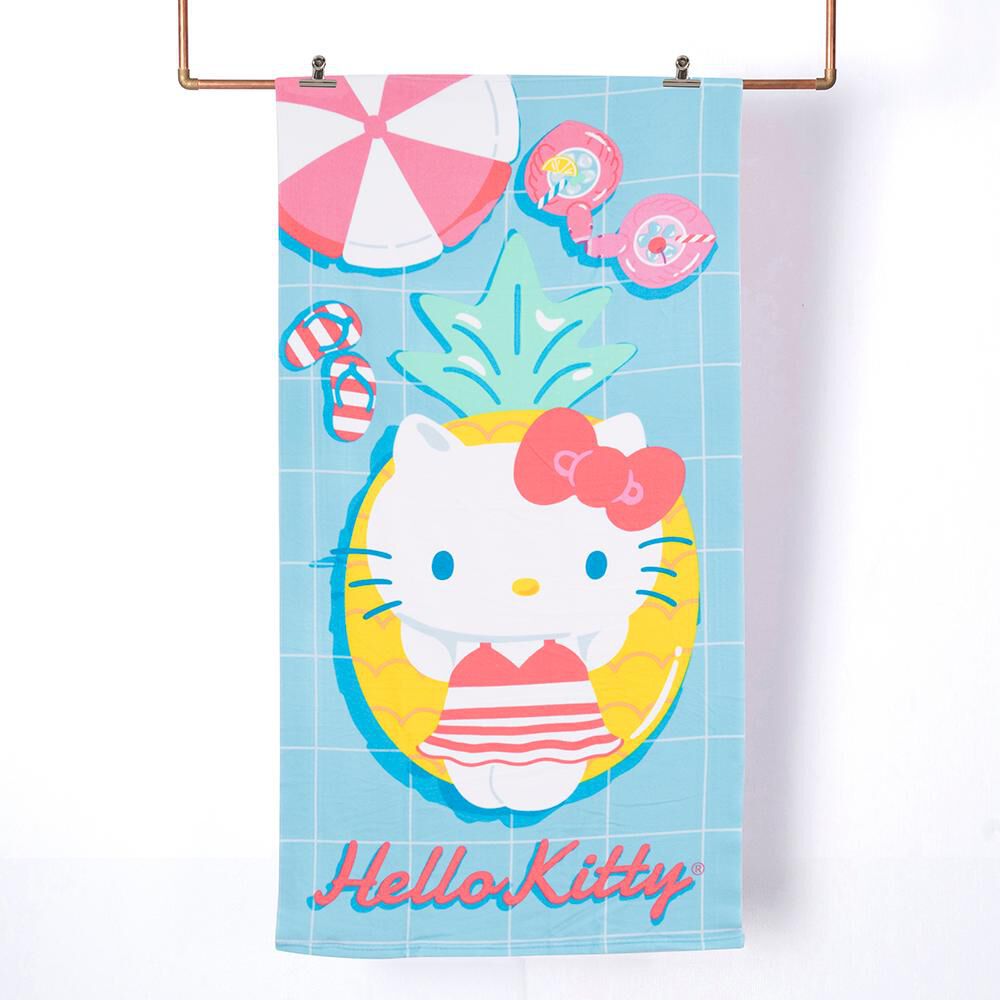 Toalla De Playa Infantil Con Bolso Sanrio-hello Kitty Besties / 140x70 Cm image number 0.0