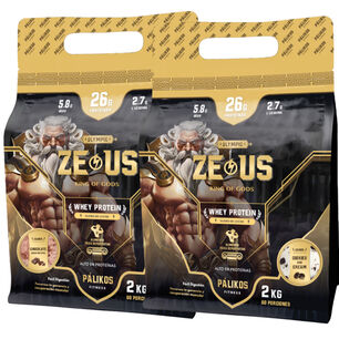 100% Whey Protein - 2 X Doypack De 2kg(chocolate Y Cookies And Creams)