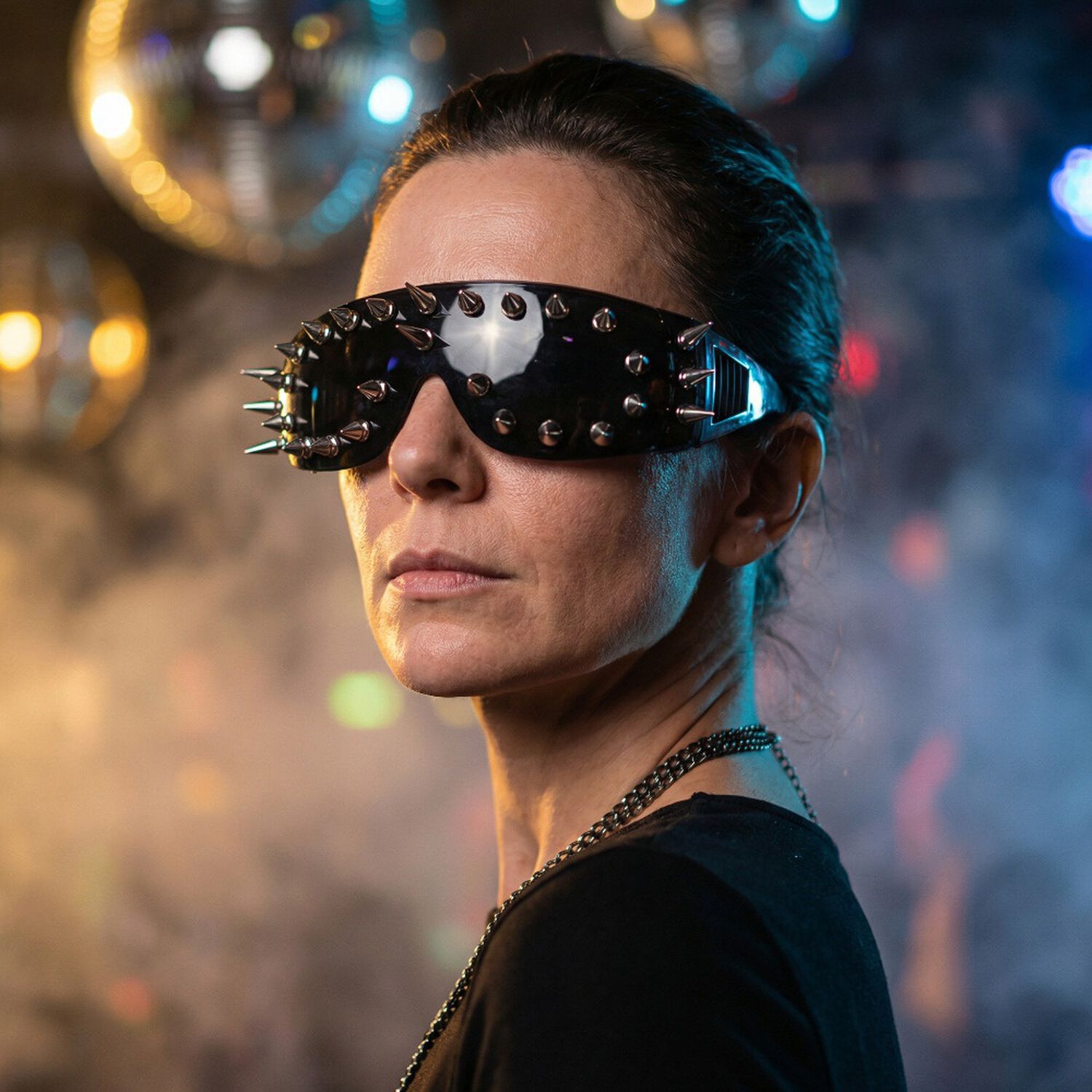 Lentes Retro Futuristas Steampunk Rave Rock Para Mujer image number 2.0