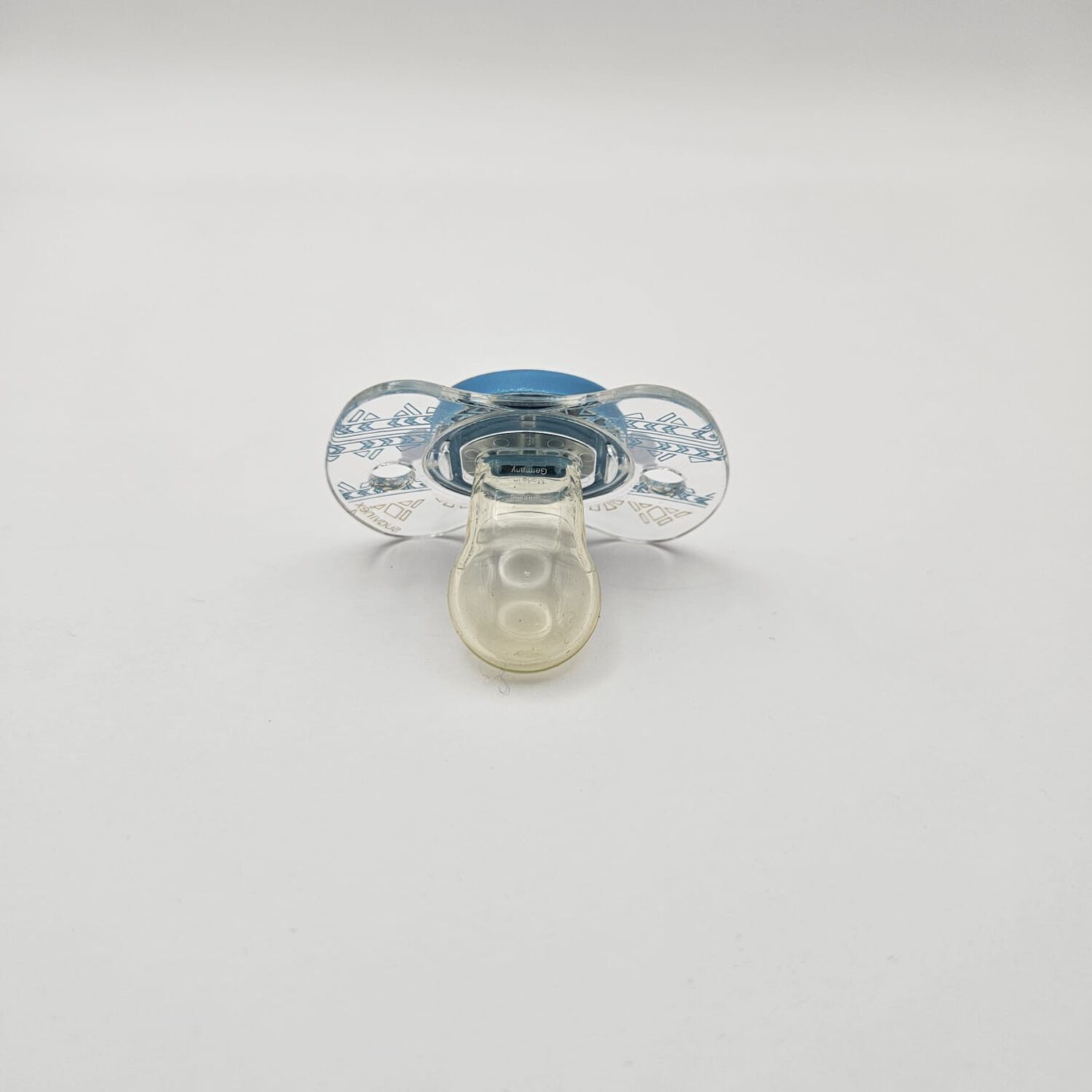 Chupete Premium Couture Azul Con Tetina Fisiologica De Silicona 4/18 Meses image number 2.0