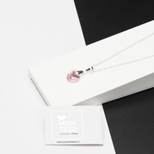 Collar Romance Cristal Genuino Light Rose