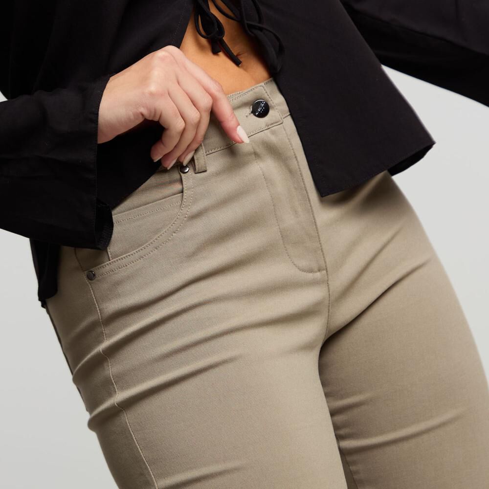 Pantalón Pitillo Strech Tiro Medio Skinny Mujer Kimera image number 4.0