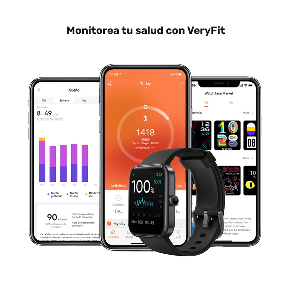 Reloj Smartwatch Lhotse Live 206 40mm Mini Black image number 7.0