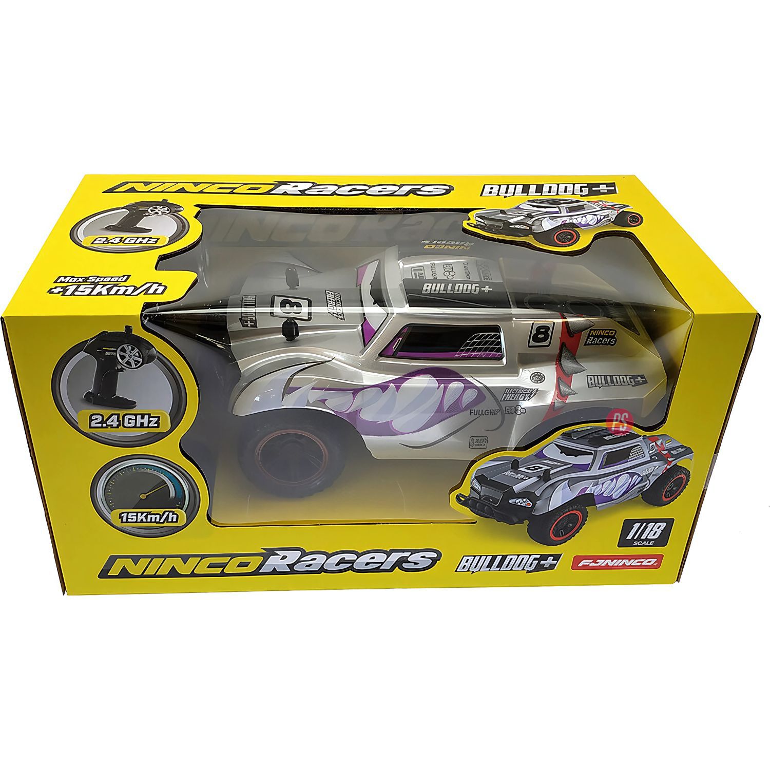 Auto Rc Modelo Bulldog 1/18 26x16x11cm - Ps image number 5.0