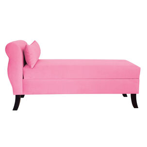 Banqueta Baúl New Diva Color Rosado