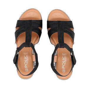 Sandalia Mujer Negro Shine Police
