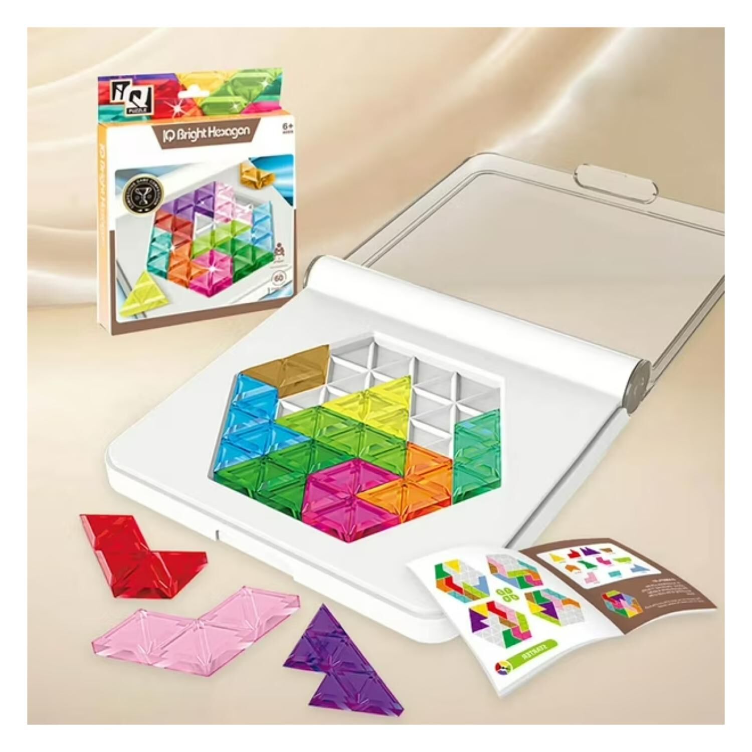 Juguete Rompecabezas Hexagonal Didactico Colores Infantil image number 2.0