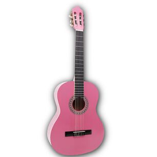 Guitarra Cl&aacute;sica Sevillana Rosada 30&rdquo; Con Alma + Funda 8457