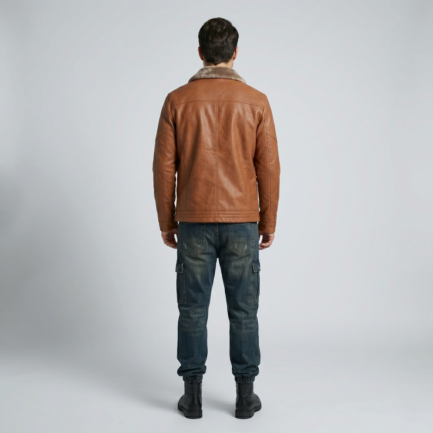 Chaqueta Ecocuero Soft Estonia Hombre image number 2.0