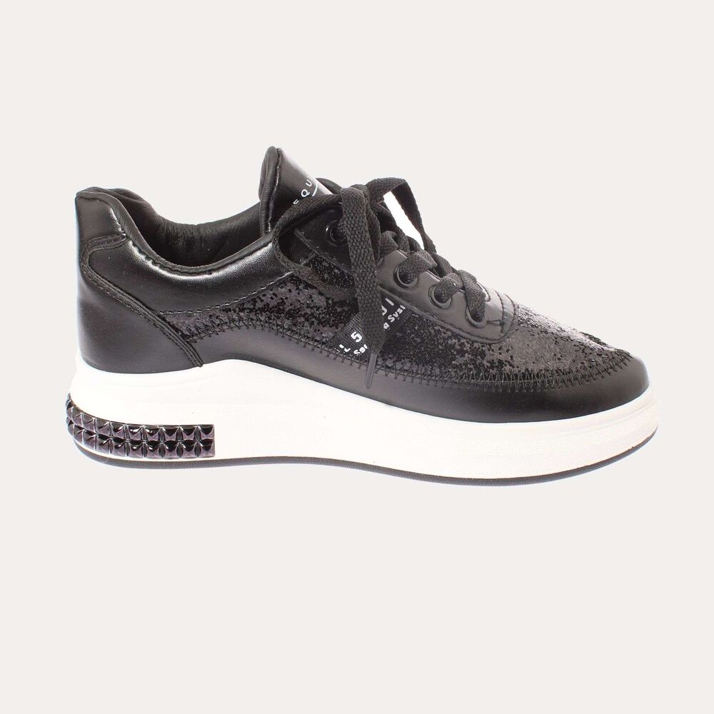 Zapatilla Negro Vía Franca Art. 51803210579 Black image number 3.0