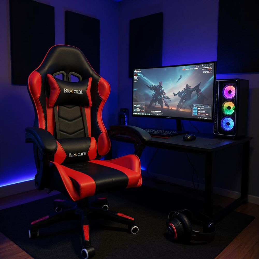 Silla Gamer Reclinable - Color Rojo image number 0.0