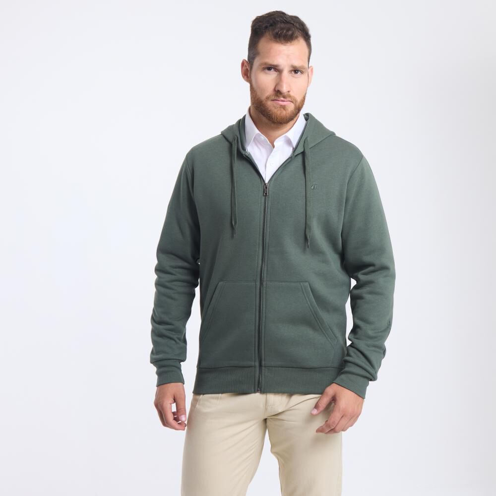 Polerón Liso Regular Cuello Alto Con Capucha Hombre Herald image number 0.0