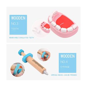 Set Juego De Roles Doctor- Dentista Juego Madera Ni&ntilde;os