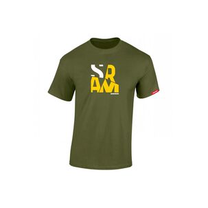 Polera Sram Manga Corta Fragments Verde