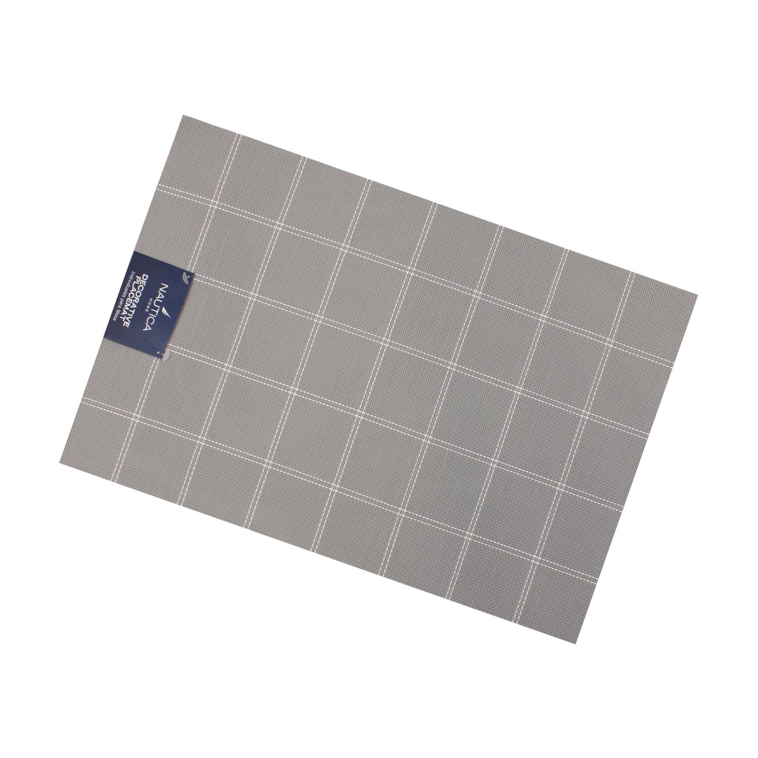 Pack 4 Individuales De Mesa Nautica Home 45x30cm Gris A Cuadros image number 3.0