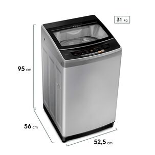 Lavadora Autom&aacute;tica 9,5kg Fuzzy Autom&aacute;tico 9,5 Szg Gris