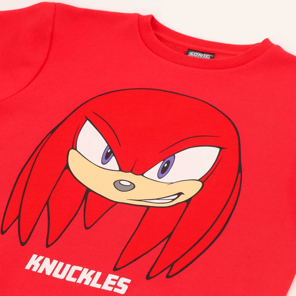Poler&oacute;n Cerrado Ni&ntilde;o Nuckles Rojo Sonic image number 2.0
