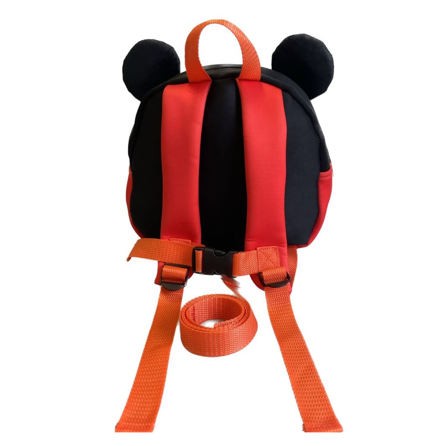 Mochila Infantil Orejas Dise&ntilde;o Rat&oacute;n Divertido Rojo Negro image number 1.0