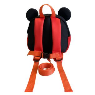Mochila Infantil Orejas Dise&ntilde;o Rat&oacute;n Divertido Rojo Negro